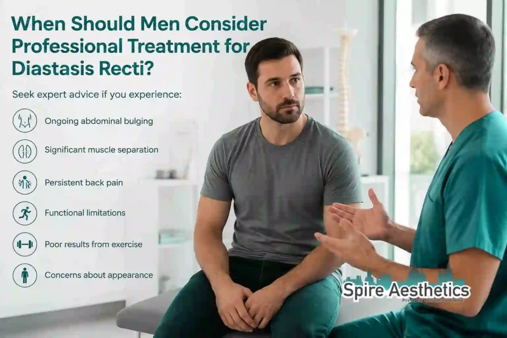 When Should Men Consider Professional Treatment for Diastasis Recti Windlesham?